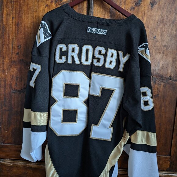 CCM 2007 Pittsburgh Penguins Sidney Crosby Home/Black Jersey - Mens Medium - Picture 2 of 4